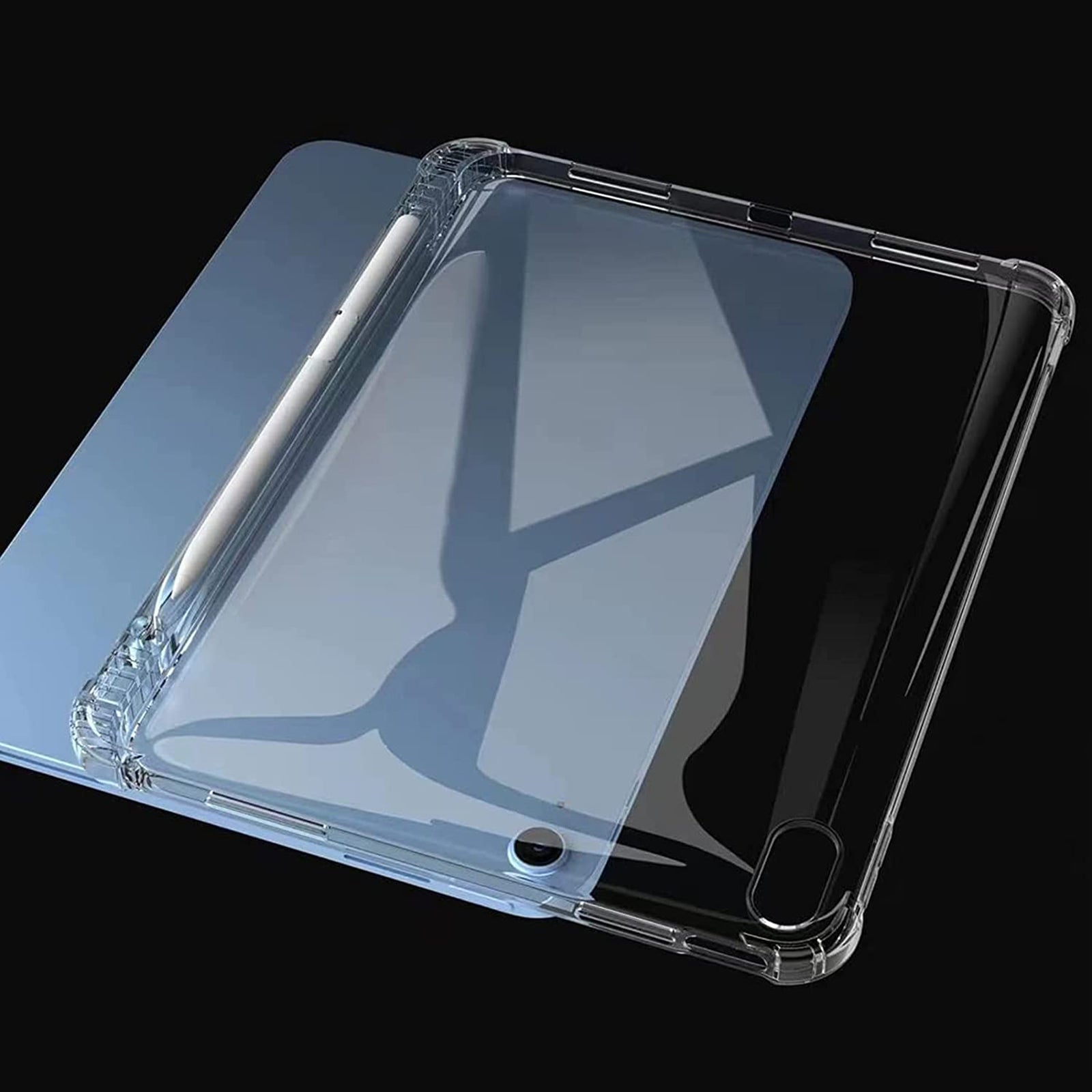 For iPad 10.9 (2022) Shockproof TPU Tablet Case Reinforced Corners Transparent Protection Cover with Pen Slot For iPad 10.9 (2022) Shockproof TPU Tablet Case Reinforced Corners Transparent Protection Cover with Pen Slot